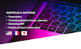 translate and add english, french, japanese subtitles
