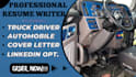write you truck driver, automobile, cover letter, linkedin optimization