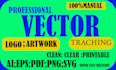 recreate,redraw,redo,remake,edit,resize logo, vector trace