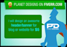 design an awesome HEADER for blog or website