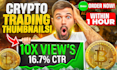 create crypto trading  podcast youtube thumbnails