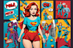 make in pop art and comics style