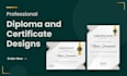 create professional diploma and certificate designs