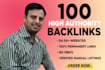provide high quality authority backlinks with white hat SEO