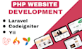 do php website development using laravel codeigniter yii