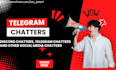 be your community manager, telegram chatters, discord chatter active engagement