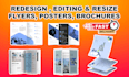 professionally edit your flyer brochure and poster in 1 hour