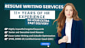 provide professional resume writing services, cover letter