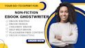 coach, write and edit nonfiction ebook, self help, medical health fitness book