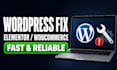 fix wordpress, elementor and woocommerce issues