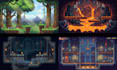 2d pixel game character animation, top down tileset  game art, pixel spritesheet