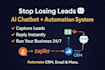 build ai chatbot and zapier automation to capture leads, automate your business