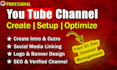 do youtube channel create and setup professionally