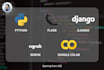 code your python, flask, django and web API projects