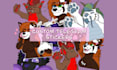 design animated telegram stickers, furry stickers, for your crypto project
