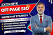 do website monthly SEO service with white hat off page backlinks link building