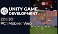 develop a 2d or 3d game in unity engine