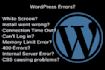 resolve wordpress problems and errors