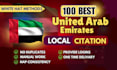 create manually 120 best uae local citations