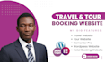build travel and tour booking website, wordpress elementor pro website