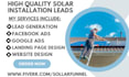 generate solar energy roofing patio homeowner construction handyman solar leads