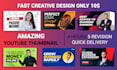 design premium youtube thumbnail in 4 hours