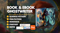 ghostwrite fantasy fanfic fanfiction science fiction romance book cover for kdp