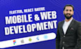 do android ios mobile app development with flutter, react native
