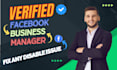 create fresh verified fb business manager and ads account