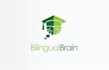 design modern fun bilingual brain logo