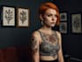 draw weird custom traditional tattoos