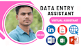 do reliable data entry and web research expert