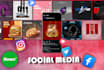 do professional social media graphics and custom post designs