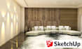 create sketchup 3d model and architectural render for interior