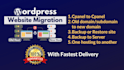 backup, migrate, transfer wordpress website within 12 hours