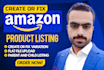 fix amazon product listing variation issue via flat file or parent child listing