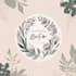design boho hand drawn botanical feminine logo