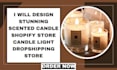 design stunning scented candle shopify store candle light shopify store