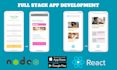 create a full stack app with react native and node js