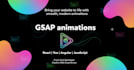 create an animated website with react, gsap, angular, nextjs