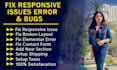 fix responsive issues errors bugs, layout, divi builder, elementor pro wordpress
