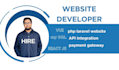 develop php laravel website react js and fix laravel bugs