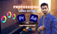 do professional video editing and post production