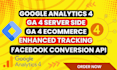 set up server side tracking for meta conversions api and google ads