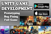 create 2d 3d unity mobile game android, ios, html5, 3d 2d unity game development