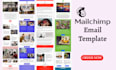 design custom mailchimp email marketing template newsletter