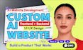 do full stack website development, ai website, ai chatbot, ai software developer