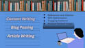 do SEO content writing, blogs and articles