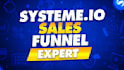 build systeme io sales funnel, website funnel and be a systeme io expert