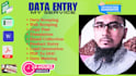 do data entry,data collection ,copy paste succeed PDF, excel